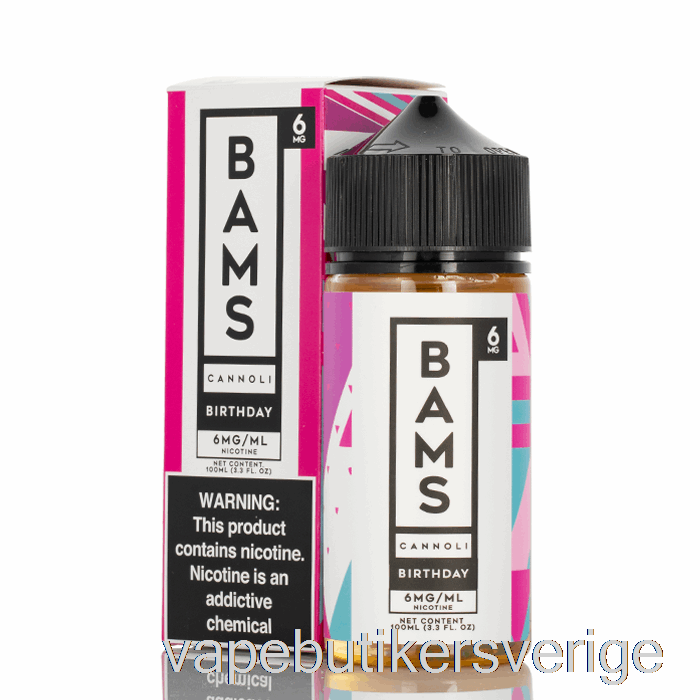 Vape Sverige Födelsedag Cannoli - Bam Bam's Cannoli - 100ml 3mg
